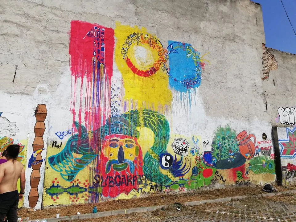 Demonstrație de graffiti a elevilor de la Liceul de Arte „Corneliu Baba” (FOTO)