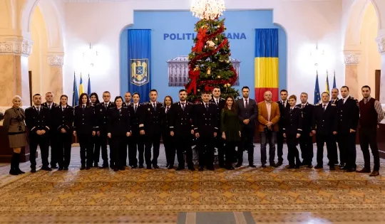 20 de polițiști din mai multe județe din țară, printre care și Bistrița-Năsăud, în misiune de patrulare în Paris, Franța