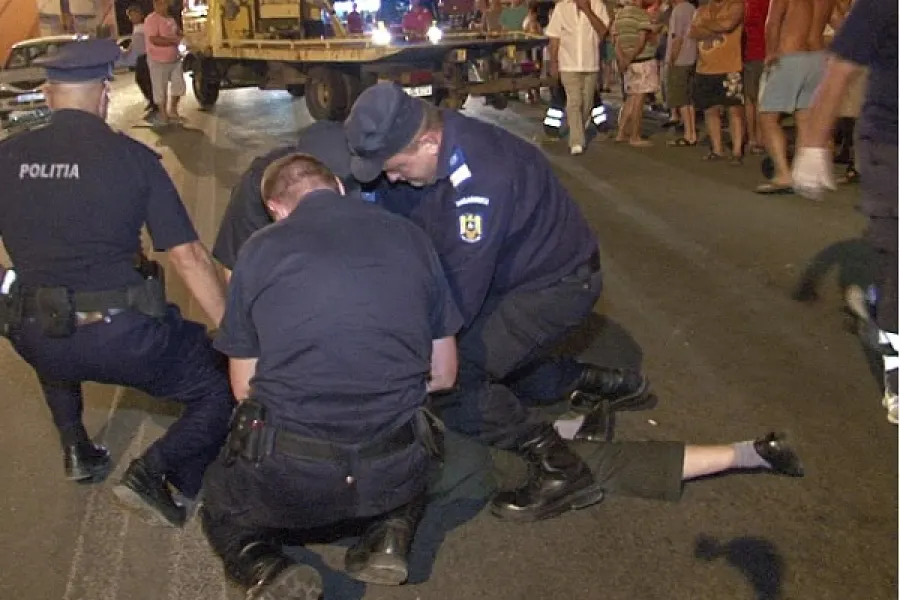 Scandal aplanat de jandarmi, în cartierul Viișoara din Bistrița