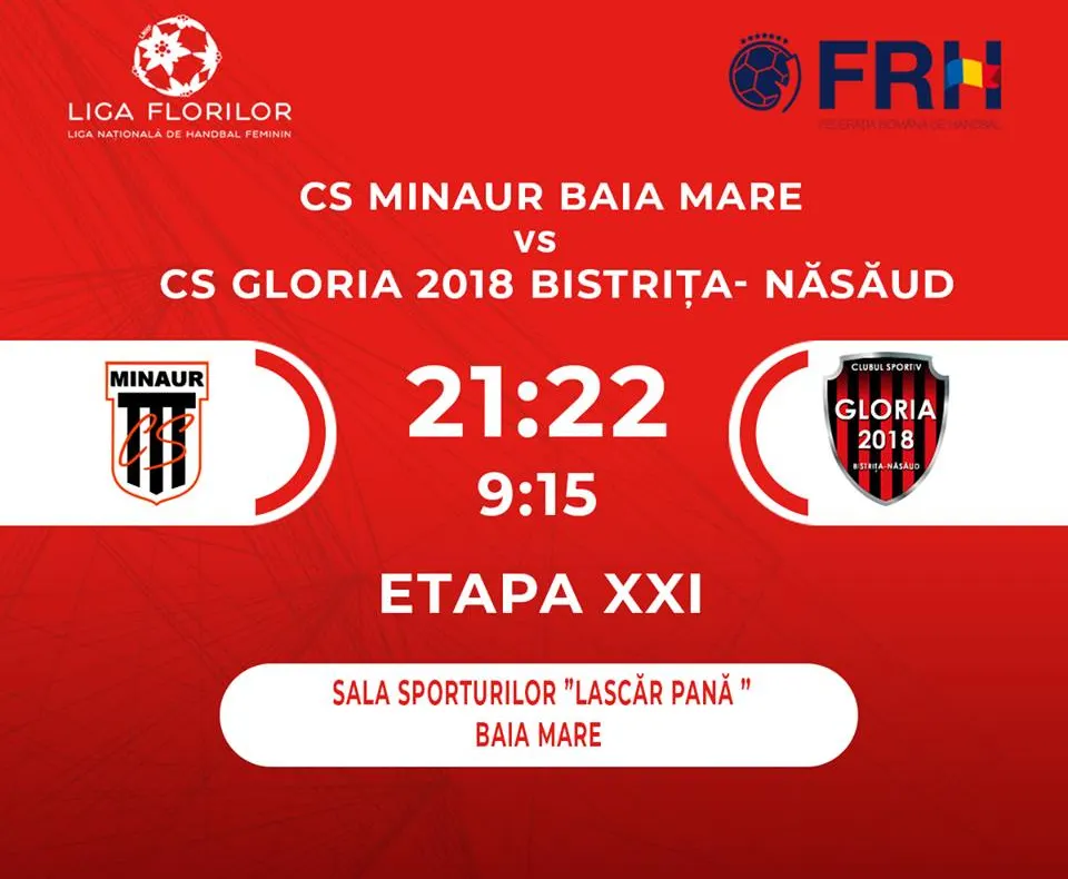 CS Gloria 2018 a învins pe CS Minaur Baia Mare