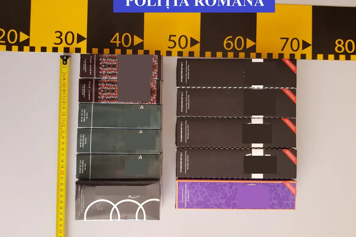 Doi tineri din Mureș, prinși de polițiștii bistrițeni vânzând parfumuri contrafăcute