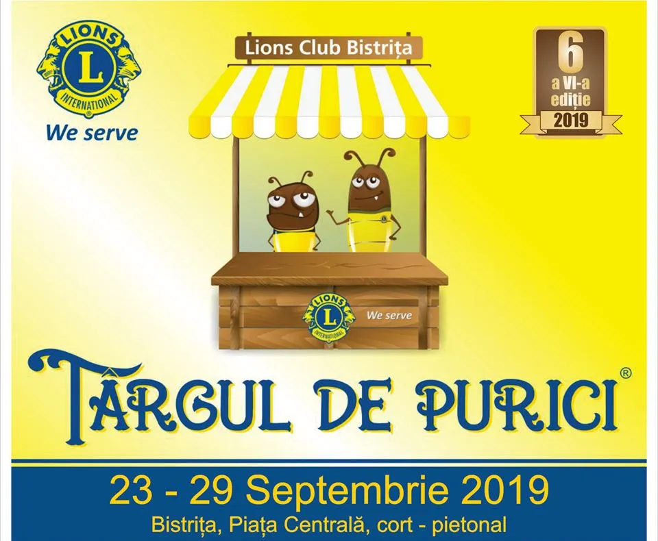 Târgul de Purici, între 23 și 29 septembrie, în Piața Centrală din Bistrița