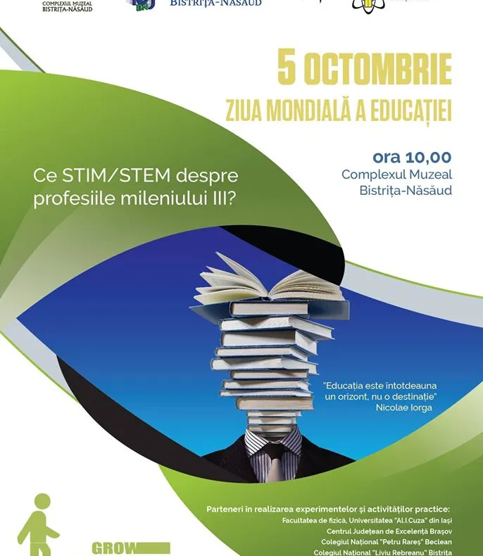 Ziua Mondială a Educației, marcată la Bistrița prin workshopuri interactive despre profesiile mileniului III