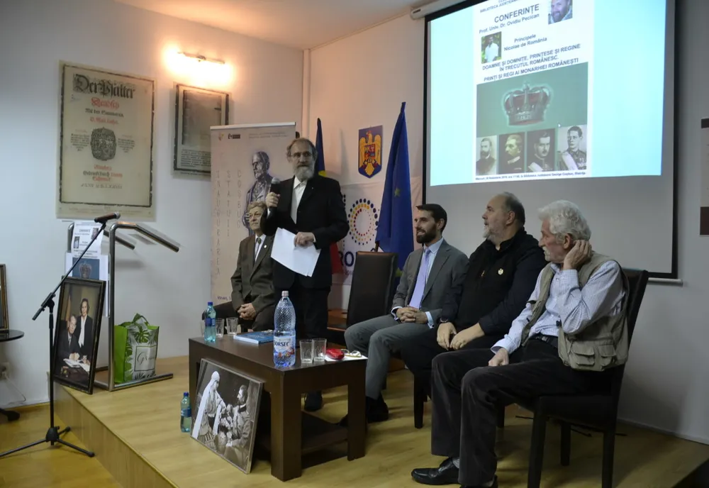 Principele Nicolae al României, la Bistrița, la o conferință despre prinți, prințese, regi și regine (FOTO/VIDEO)