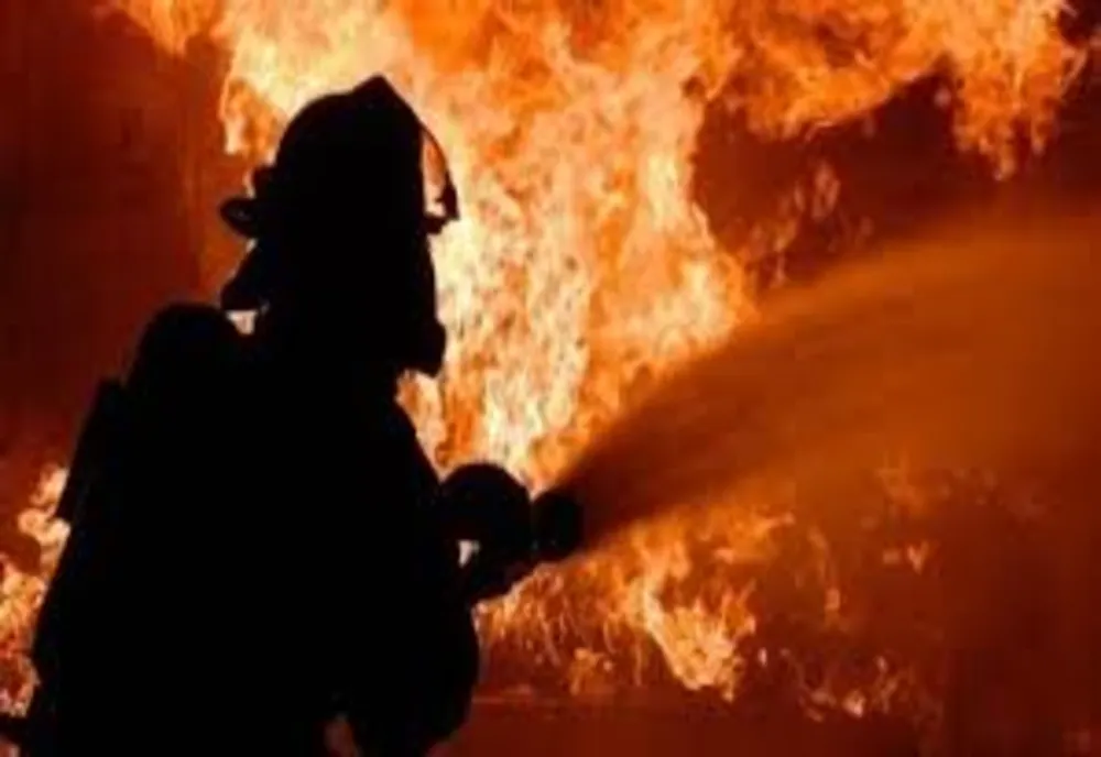 Incendiu violent la un depozit de plante furajere din Rodna