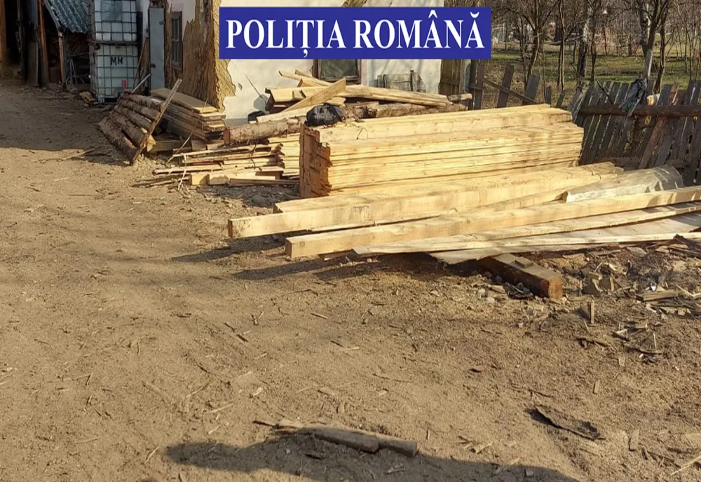 FOTO: Trei firme de prelucrare a lemnului de pe Valea Bârgăului, amendate de polițiști și lăsate fără marfă