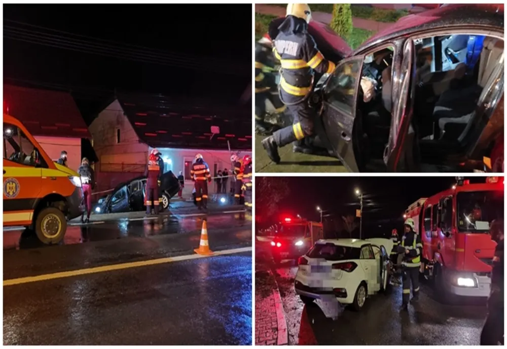 Trei tineri, răniți în urma unui accident în Livezile
