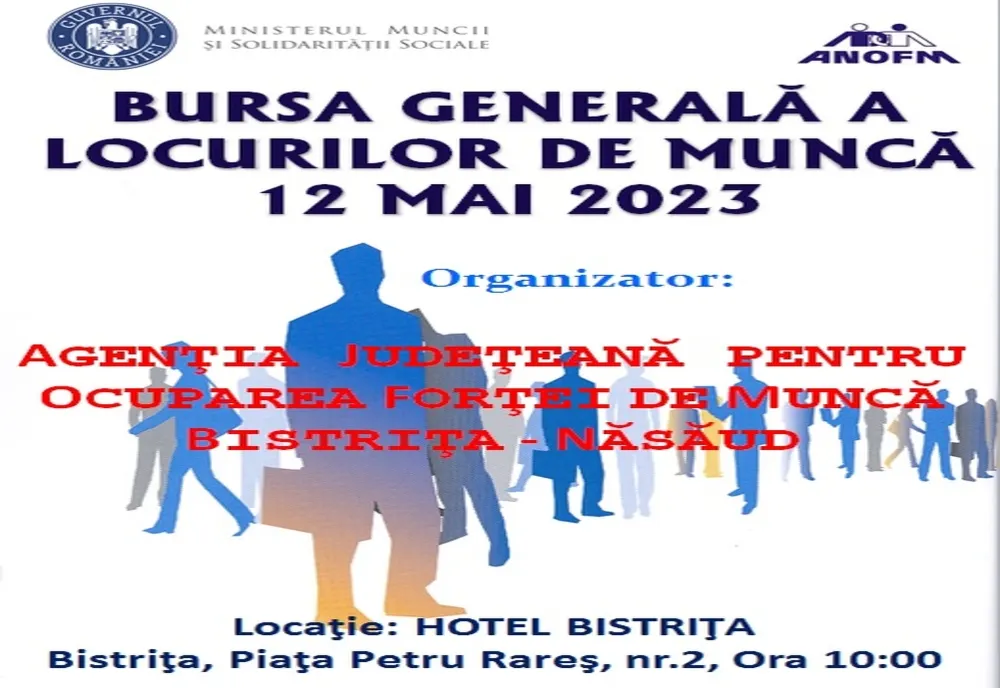 AJOFM Bistrița-Năsăud organizează Bursa Generală a Locurilor de Muncă