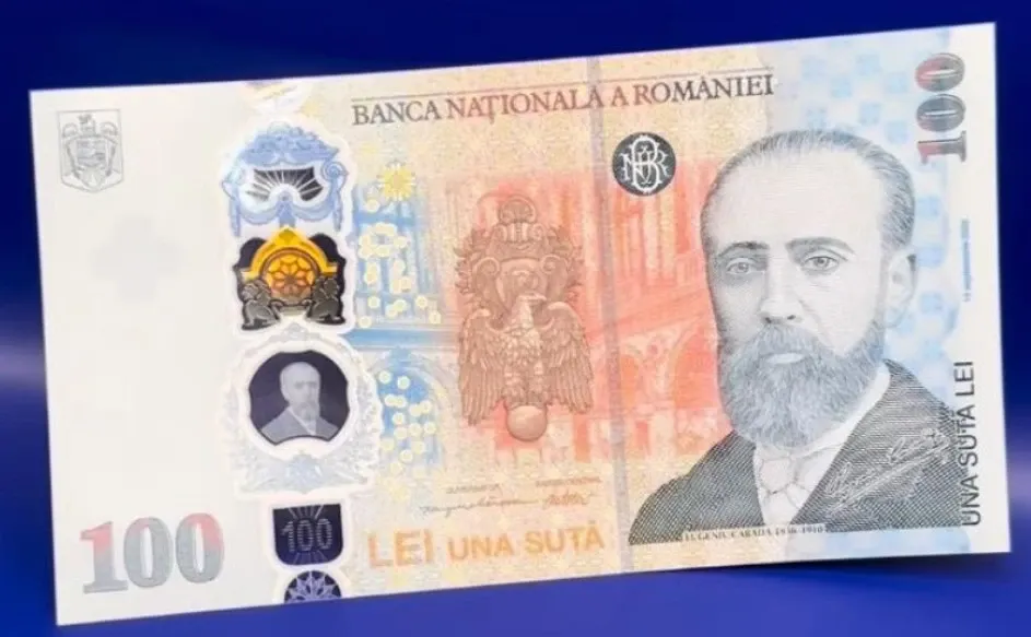 BNR lansează o bancnotă aniversară de 100 de lei