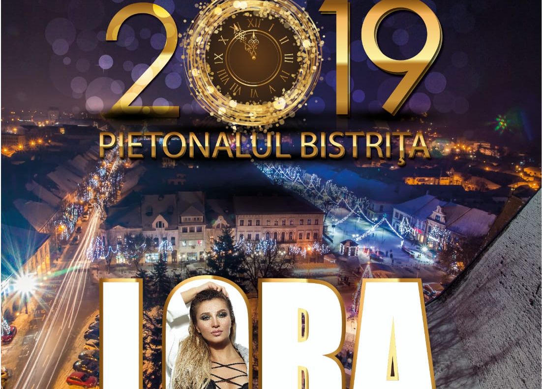 Concert susținut de Lora și un spectaculos foc de artificii, în noaptea dintre ani, în centrul Bistriței