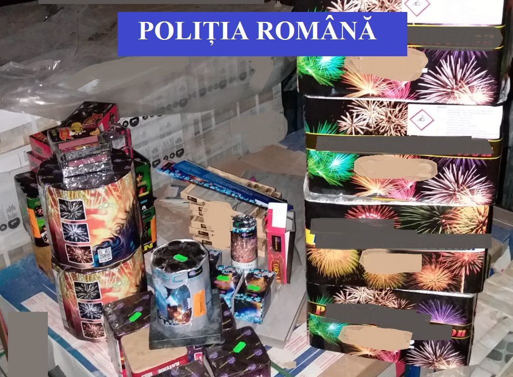 O firmă și șase bistrițeni, arși cu dosare penale pentru comerț ilegal cu artificii și petarde