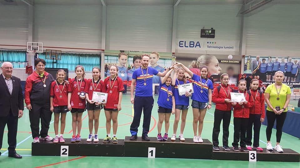 Sportivele de la LPS Bistrița au câștigat Campionatul Național pe echipe juniori III la tenis de masă