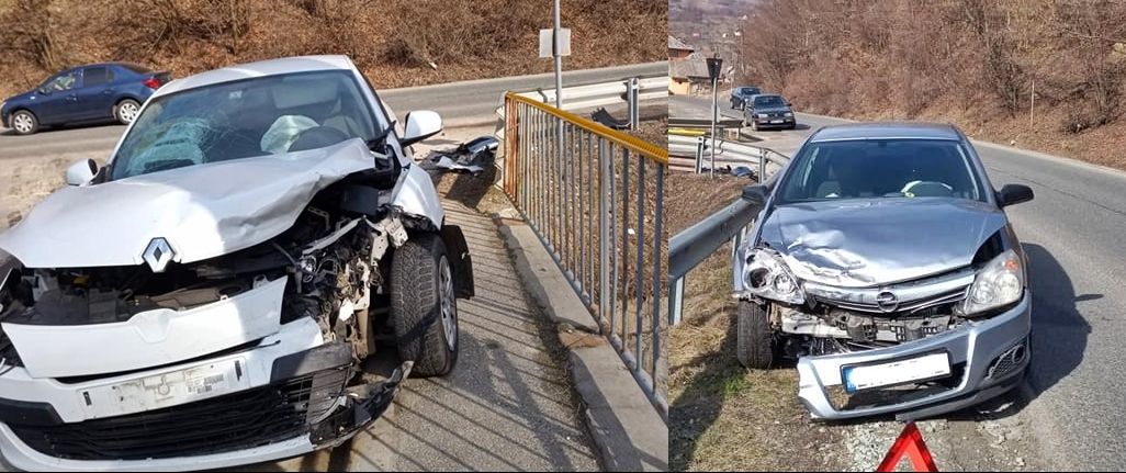 Accident la intrare în orașul Năsăud! Un bărbat a ajuns la spital