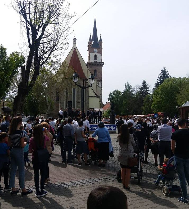 Marșul Învierii, pe străzile municipiului Bistrița (FOTO)