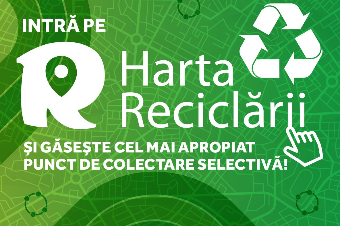 S-a lansat Harta Reciclării, o platformă interactivă și educativă pentru localizarea punctelor de colectare selectivă a deșeurilor reciclabile din România