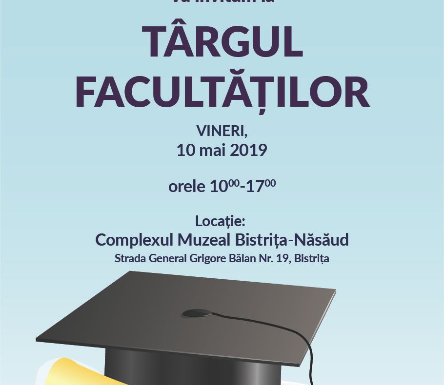 Ofertă bogată la prima ediție a Târgului Facultăților de la Complexul Muzeal Bistrița-Năsăud