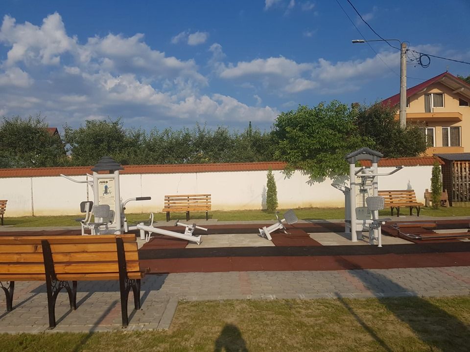 Parcul de fitness din orașul Năsăud, aproape finalizat (FOTO)