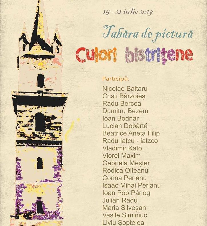 În perioada 15 - 21 iulie, municipiul Bistrița găzduiește o tabără de pictură
