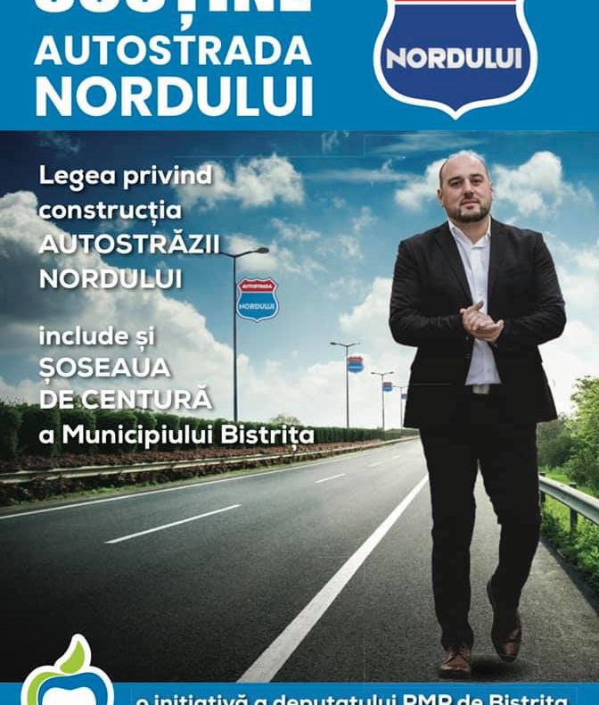 Campanie de strângere de semnături pentru susținerea Autostrăzii Nordului, inițiată de deputatul Ionuț Simionca