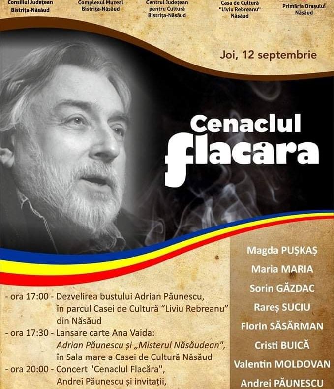 Evenimente în memoria poetului Adrian Păunescu, în Bistrița-Năsăud