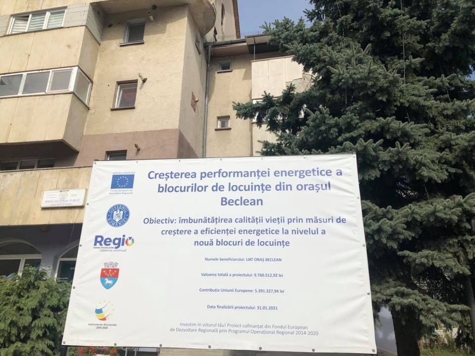 Nouă blocuri din Beclean vor beneficia de lucrări de reabilitare termică (FOTO)