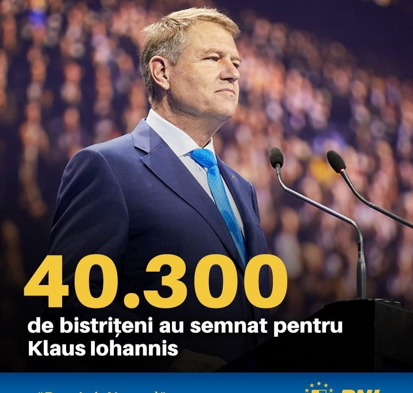 Ioan Turc, președintele PNL Bistrița-Năsăud: Am adunat un număr de 40.300 de semnături pentru susținerea candidaturii lui Klaus Iohannis! Nu este un preşedinte spectaculos, dar este eficient. A fost reduta în care PSD a lovit
