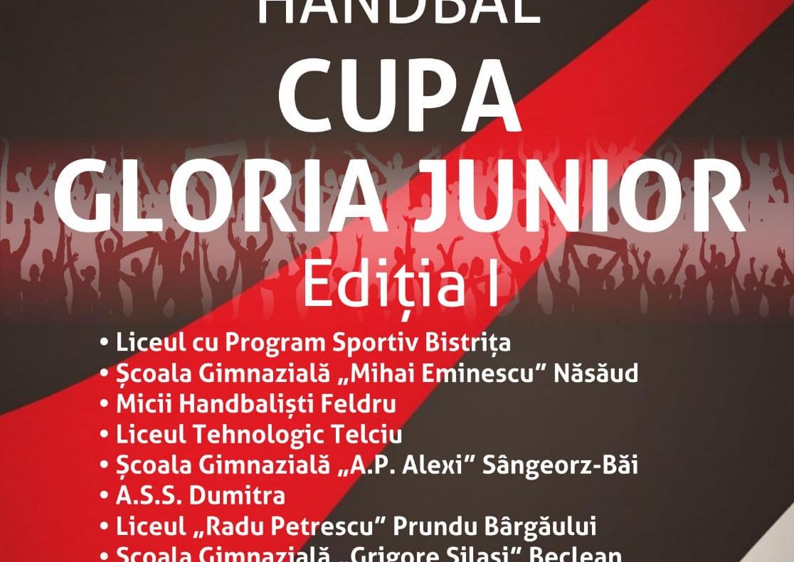 Sala Polivalentă din Bistrița găzduiește prima ediție a competiției de handbal ”Cupa Gloria Junior”