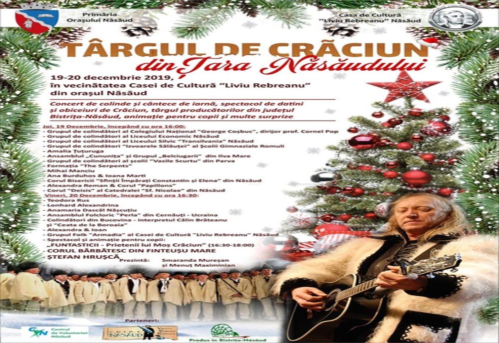 Târgul de Crăciun din Țara Năsăudului, începe azi! Năsăudenii, așteptați cu produse tradiţionale şi recitaluri de colinde