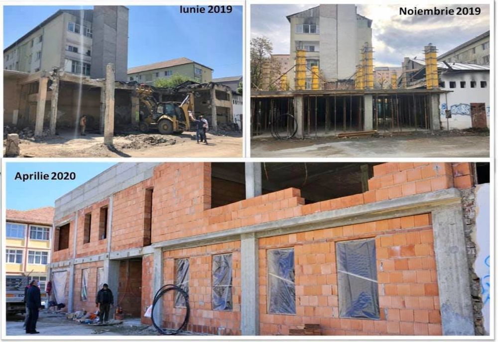 Lucrările de la Centrul de zi pentru persoane vârstnice din Bistrița, în plină desfășurare