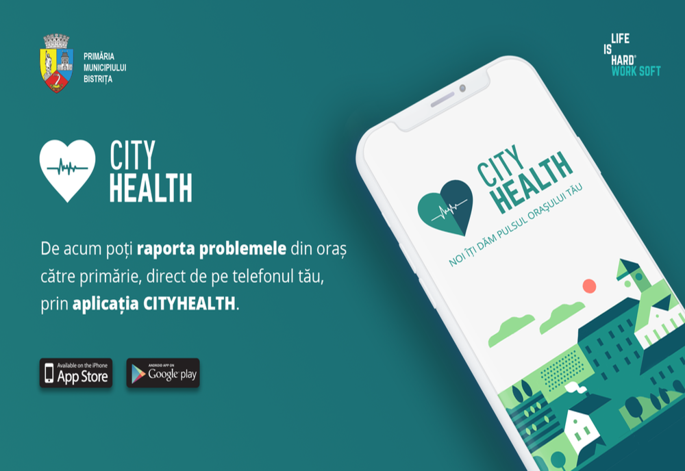Peste 100 de sesizări transmise Primăriei Bistrița prin City Health! Câte conturi au fost înființate în 10 zile