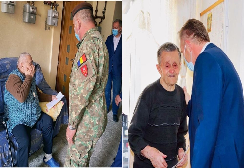 Mai sunt 16...! Veteranii de război  din Bistrița-Năsăud, cinstiți de autoritățile județului
