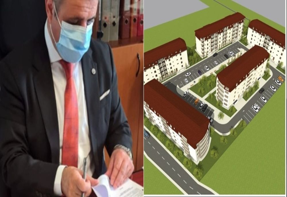 Primarul Bistriței a semnat la Ministerul Dezvoltării contractul privind finanțarea a cinci blocuri sociale