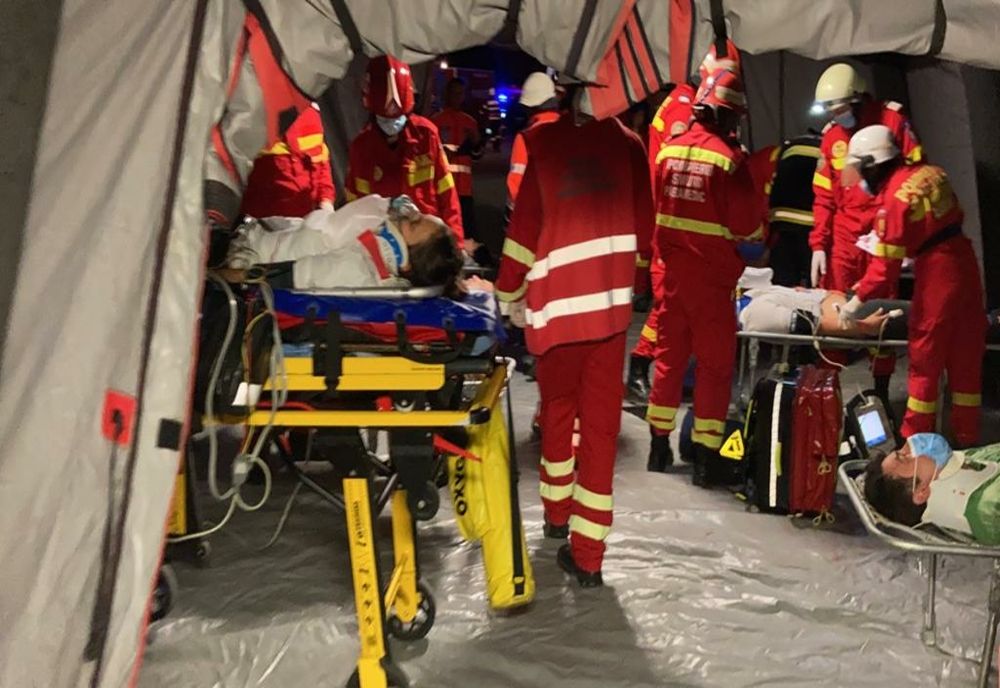 (FOTO/VIDEO) ISU Bistrița-Năsăud: Exercițiu tactic de amploare în Livezile! Ce structuri operative au participat