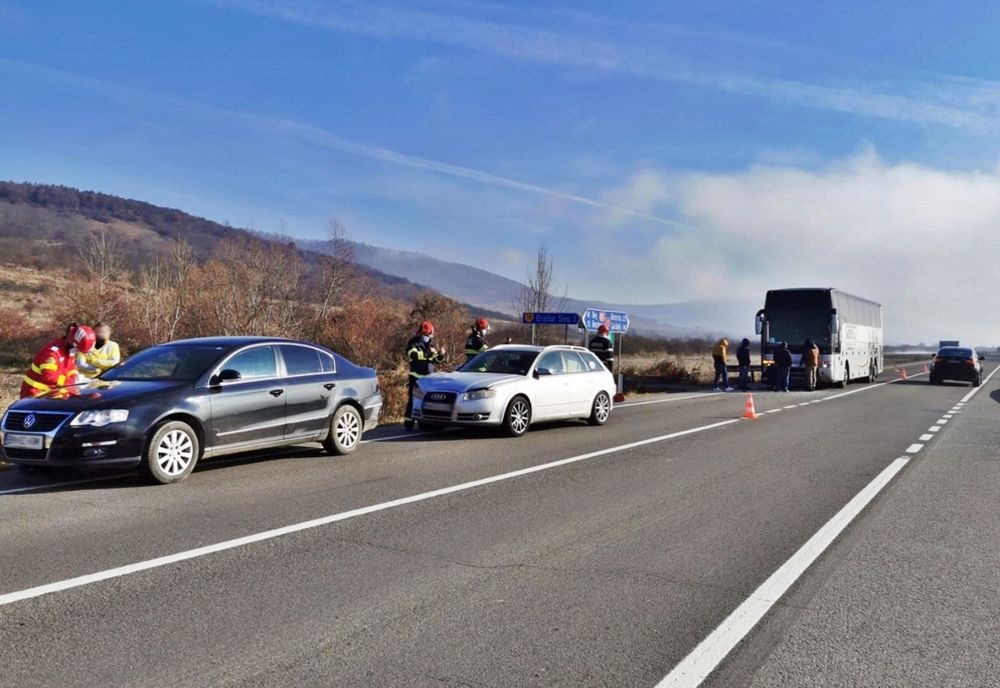 Accident pe DN 17, în apropiere de Viile Cristurului! Un bistrițean a ajuns la spital