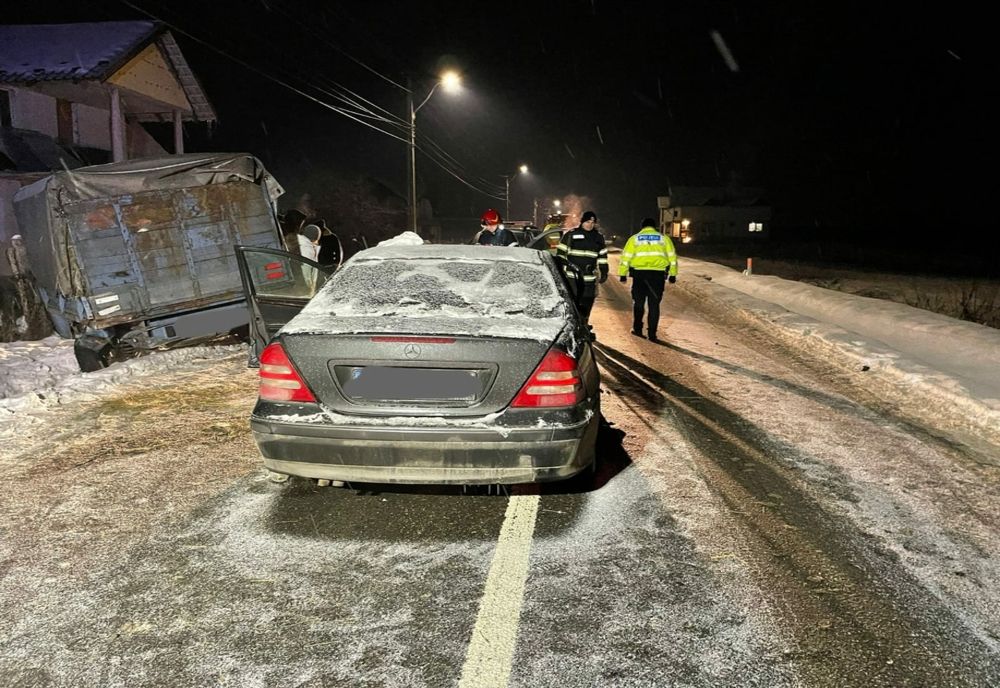 FOTO: Accident pe DJ 172, în Florești! Un bărbat a fost rănit