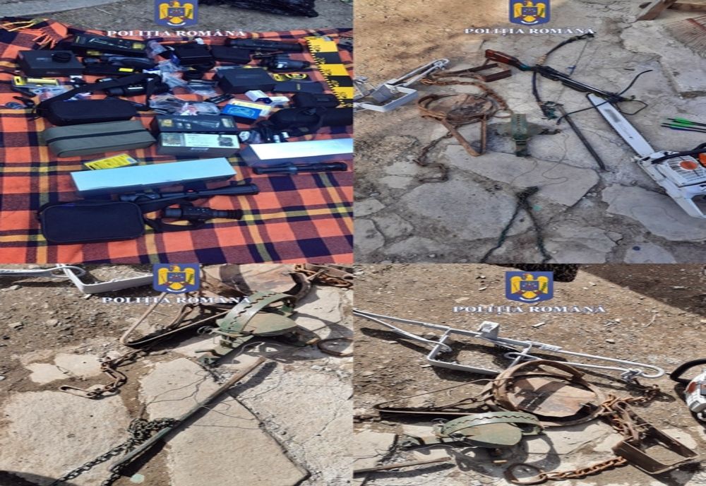 Un bărbat din Bistrița-Năsăud și un altul din Hunedoara, reținuți pentru furt, contrabandă calificată și nerespectarea regimului armelor și al munițiilor