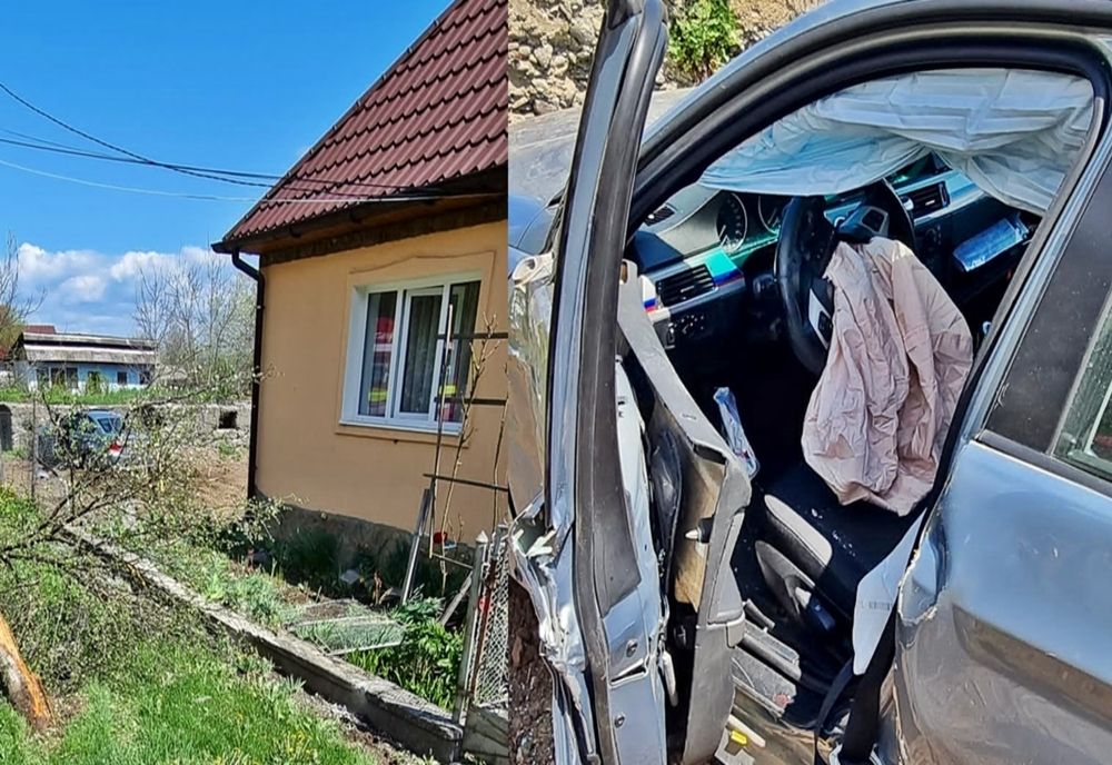 Accident pe DJ 151, în localitatea Coasta! Un tânăr din Șintereag a intrat cu mașina în gardul unei case