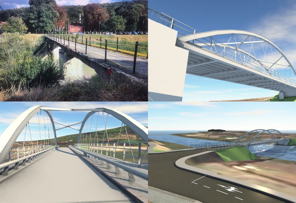 Noua punte de la Spitalul TBC din Bistrița, finanțată din fonduri guvernamentale! Cea veche va fi demolată curând