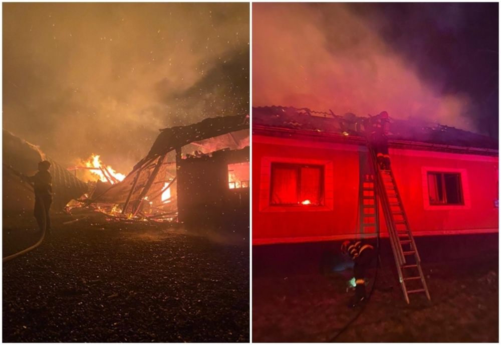 Gospodărie din Livezile, afectată de un incendiu