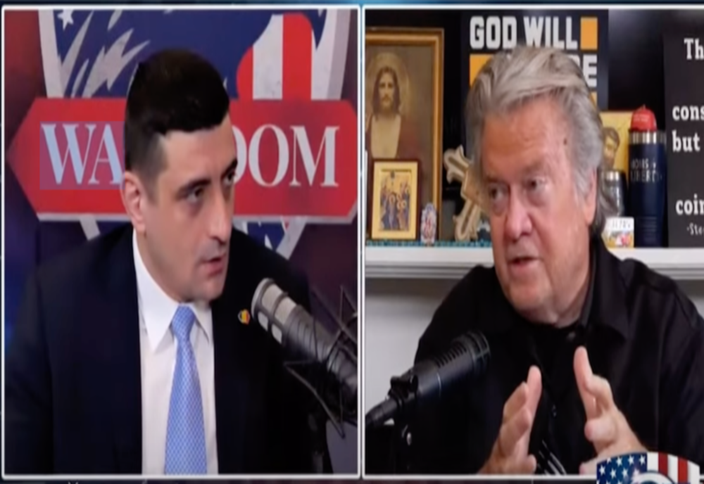 GEORGE SIMION, ÎNTR-UN INTERVIU CU STEVE BANNON: ”SE VREA ELIMINAREA MEA CHIAR PRIN ASASINARE” - VIDEO