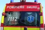 Accident rutier în Dej: autobuz și autoutilitară s-au ciocnit, un bărbat a ajuns la spital