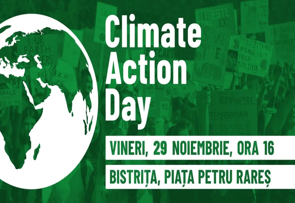 Bistrița, alături de campania ”Climate Action Day”! Va fi organizat un marș în Piața Petru Rareș