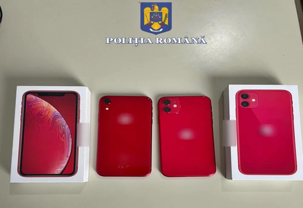 Telefoane furate din Slovenia, depistate de polițiștii bistrițeni