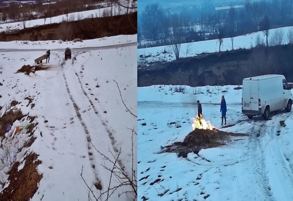 Prinși că au aruncat deșeuri în natură, doi bărbați din Bistrița-Năsăud au primit amenzi uriașe de la inspectorii ADI Deșeuri