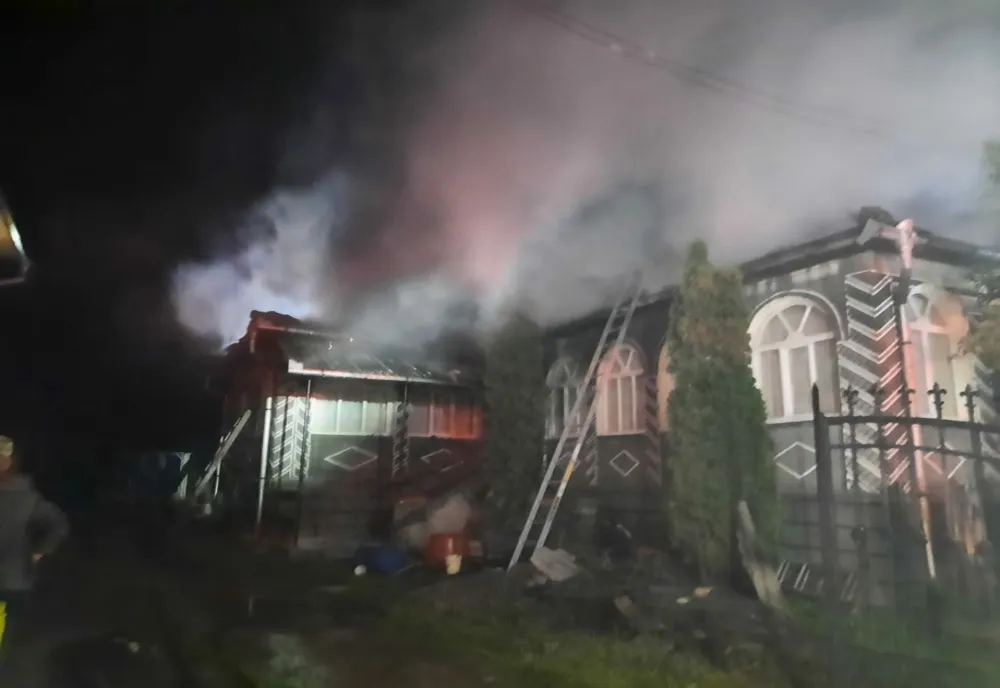 Locuință din Spermezeu, afectată de incendiu