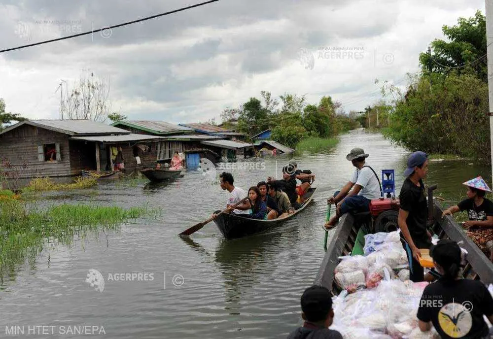 MYANMAR/ BILANŢUL TAIFUNULUI YAGI A URCAT LA 268 DE MORŢI ŞI 88 DE DISPĂRUŢI
