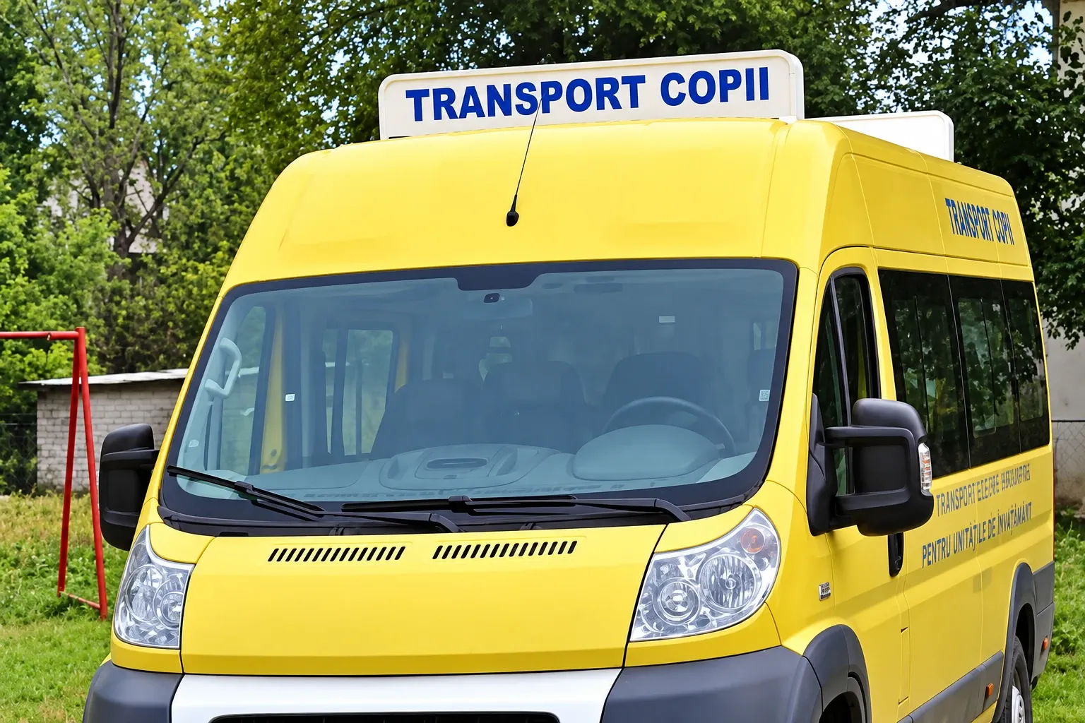 Microbuz transport elevi