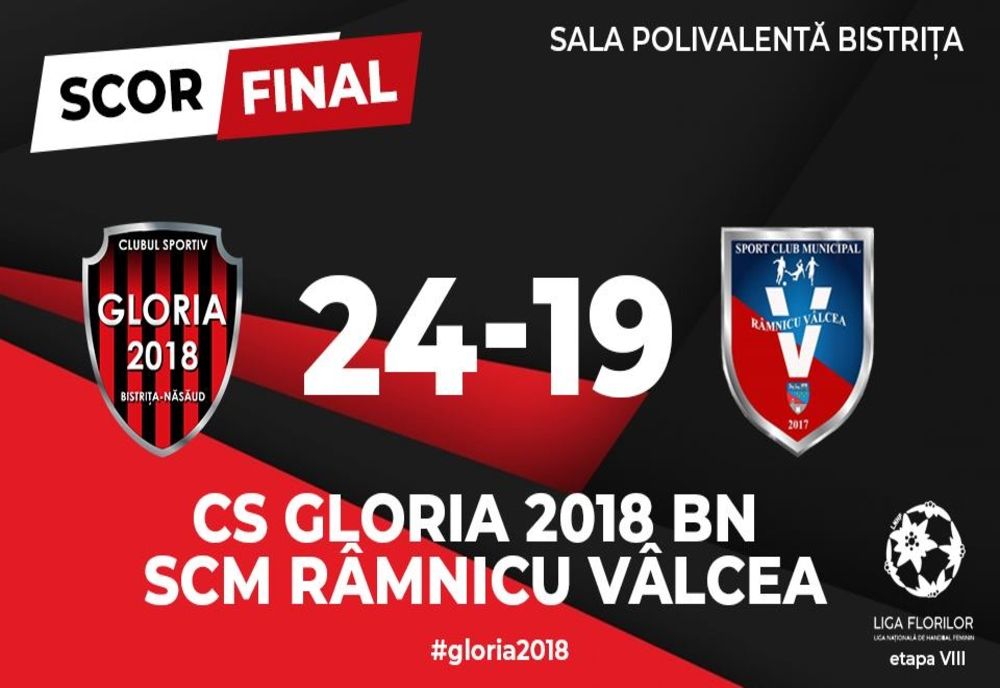 Victorie imensă pentru CS Gloria 2018 Bistrița-Năsăud în meciul cu SCM Râmnicu Vâlcea 