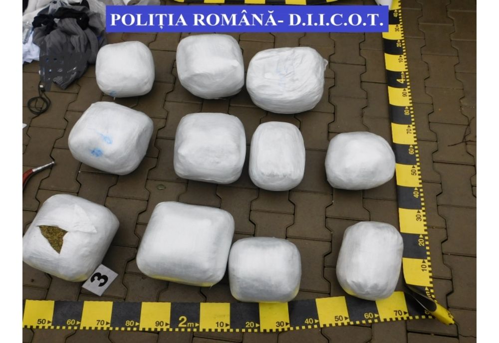 FOTO/VIDEO: Doi bistrițeni, reținuți pentru trafic de droguri! Unul a fost prins în flagrant transportând peste 17 kg de cannabis! Substanțele interzise erau aduse din Spania