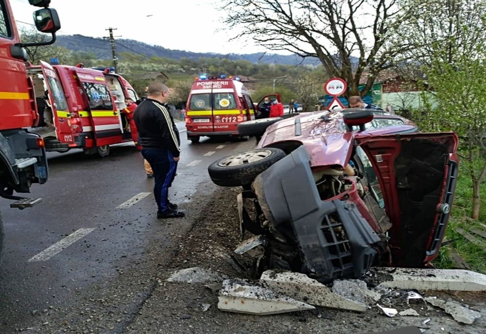 Bărbat din Bistrița-Năsăud, la spital după un accident rutier
